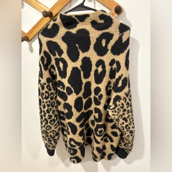 Stella McCartney Leopard Print Leo Instarsia Knit Alpaca Blend Sweater - Picture 9 of 11